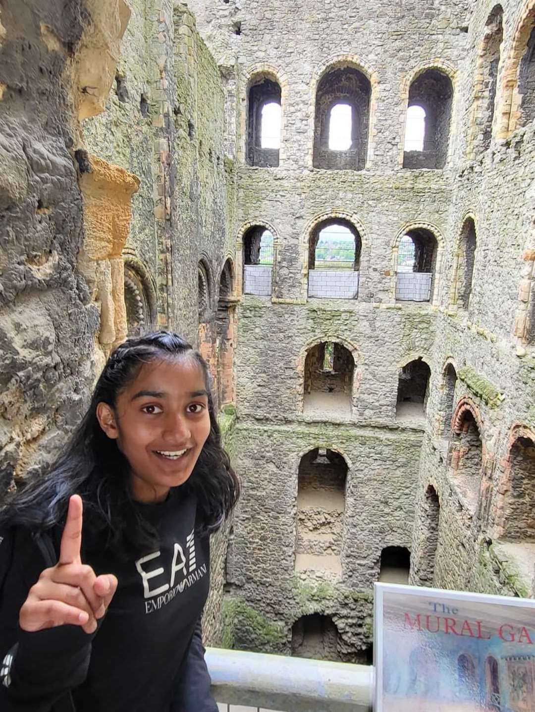 Wilson went with his family to see Rochester Castle