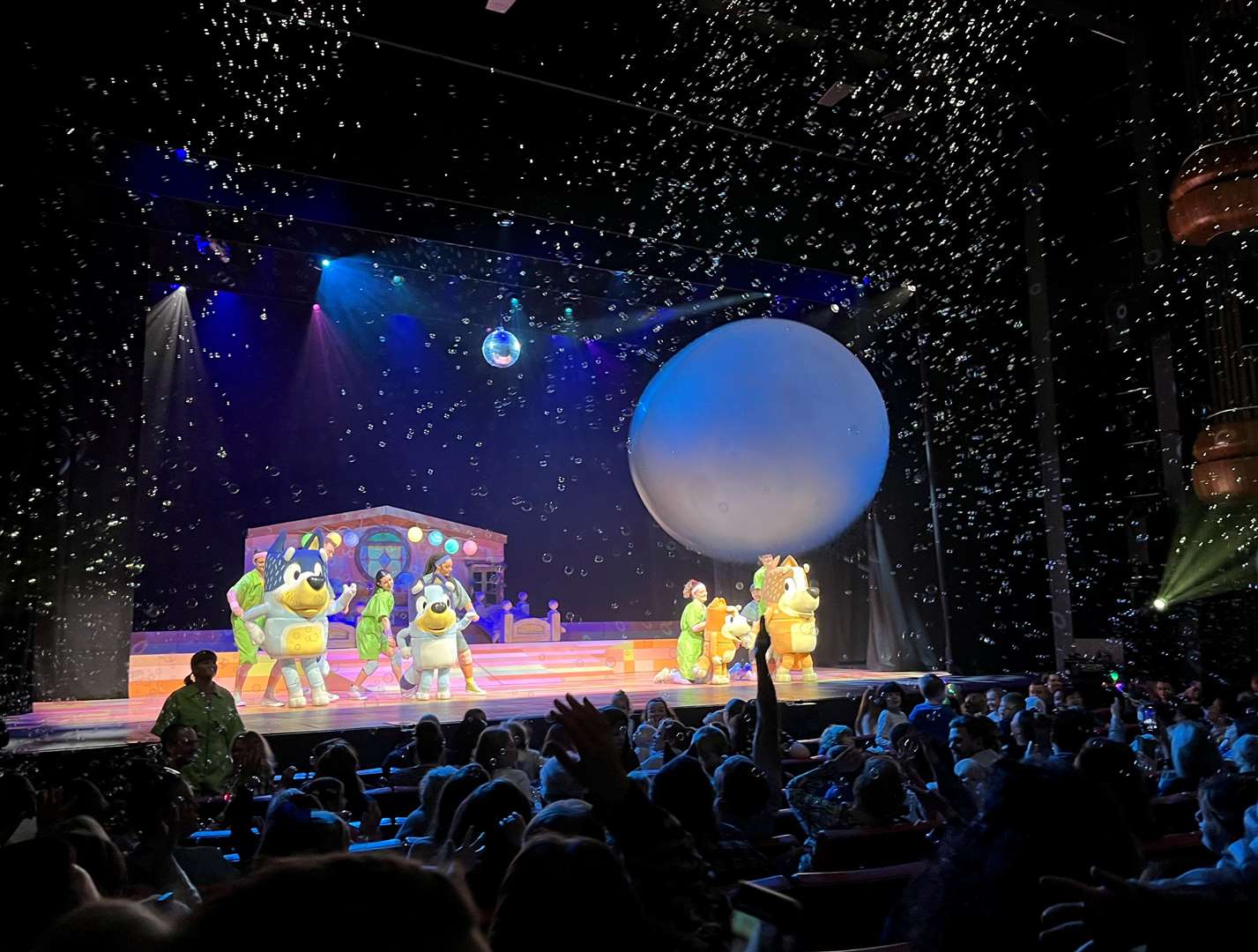The magical finale of Bluey's Big Play at the Marlowe Theatre in Canterbury