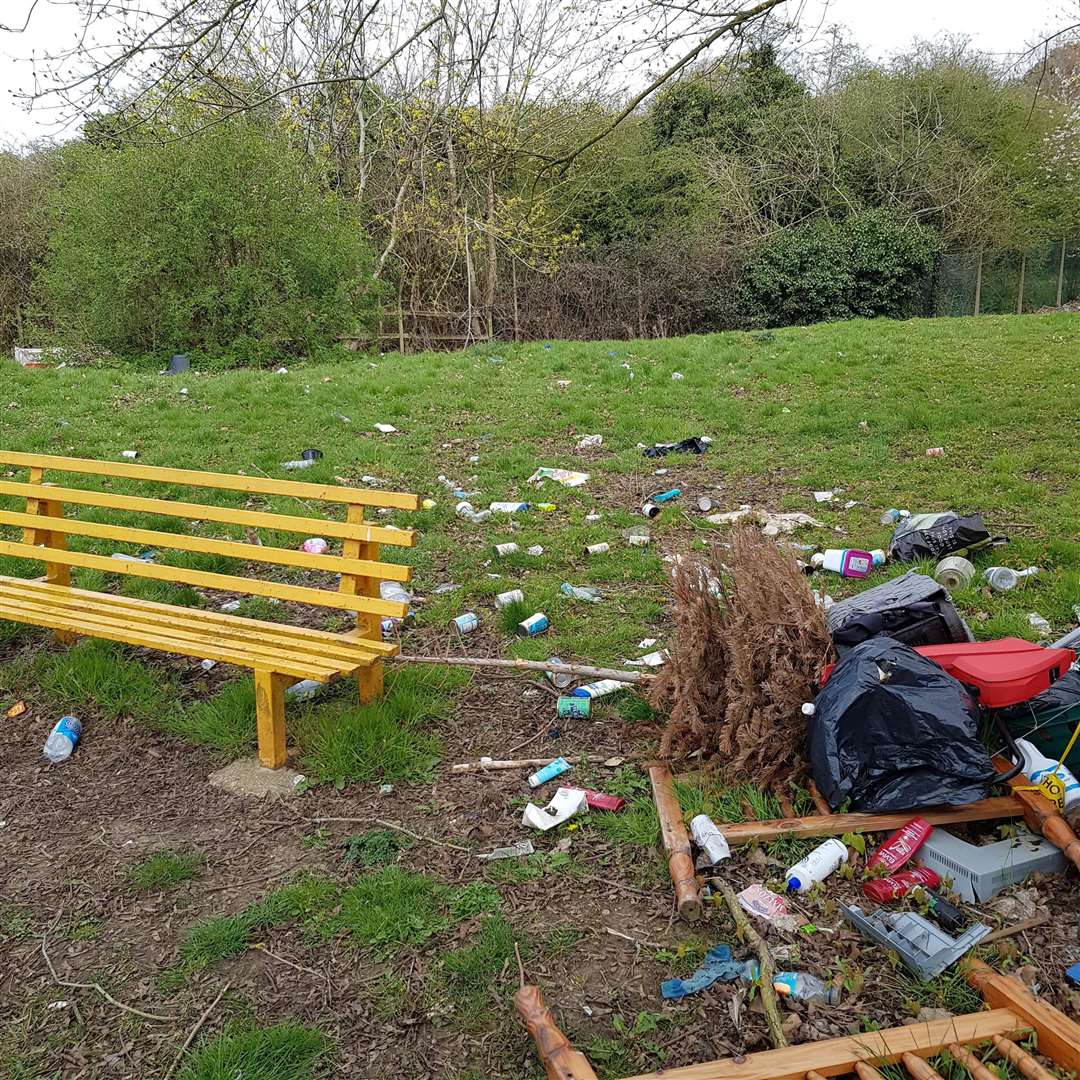 Appalling flytipping at the former Howe Barracks site