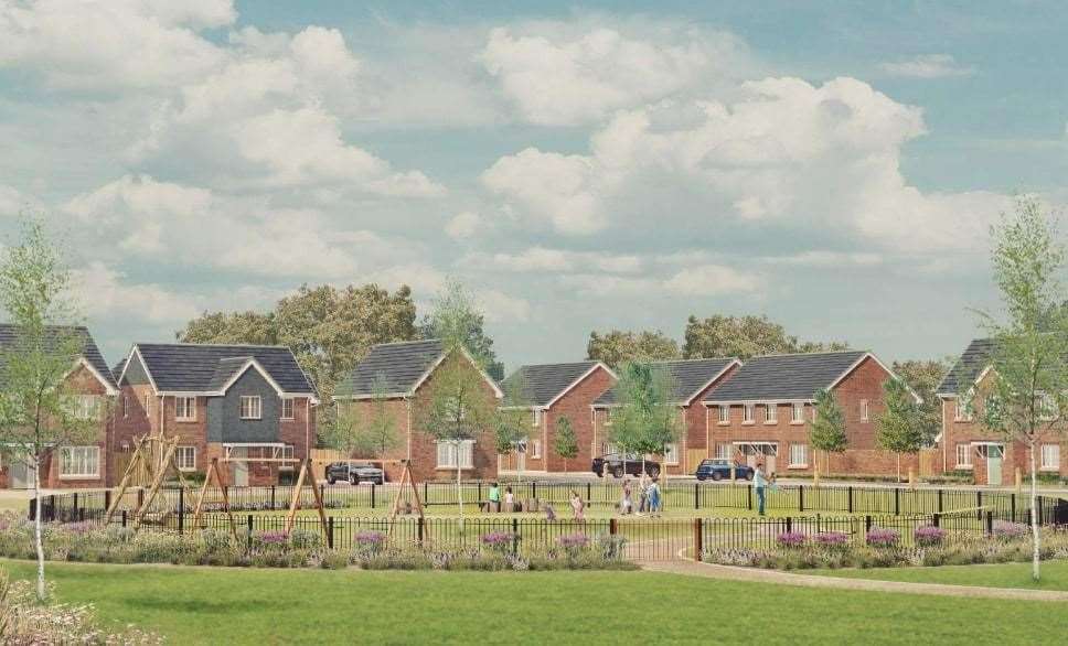 An architect's impression of how the homes planned off Moor Street in Rainham could look. Picture: GDM Architects