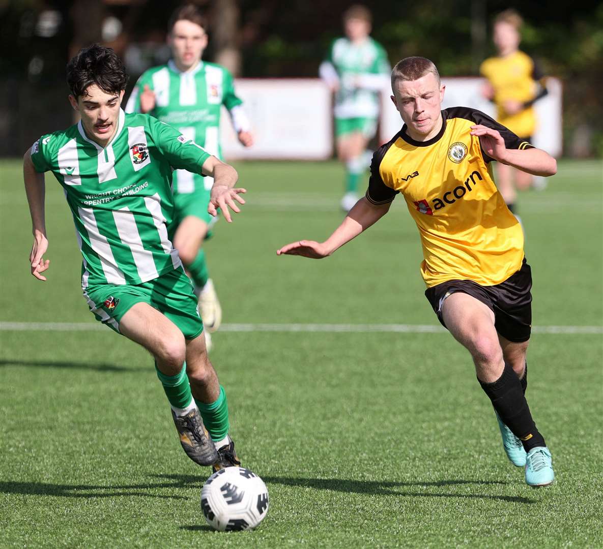 Cray Wanderers under-18s on the attack against Rusthall at The Belmont on Sunday. Picture: PSP Images