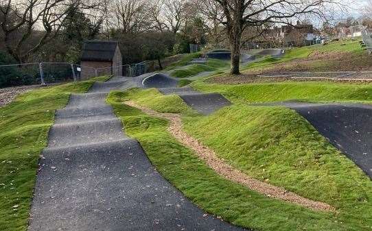 A new cycle pump track is set to be opened in Snodland. Pictured is a stock photo of a pump track