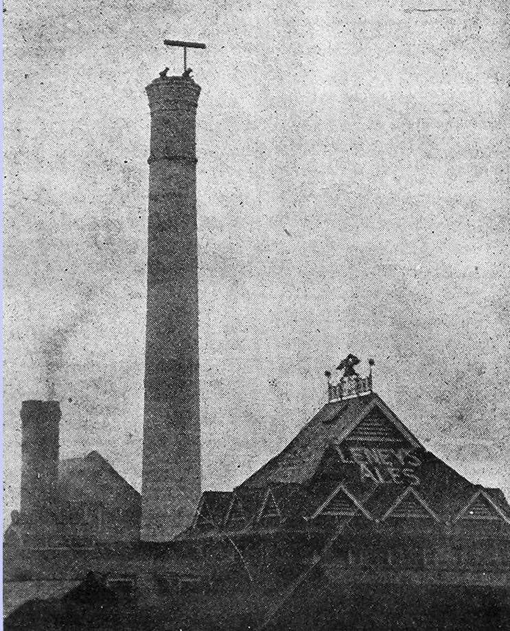The mighty chimney at Alfred Leney's Phoenix Brewery in Dover