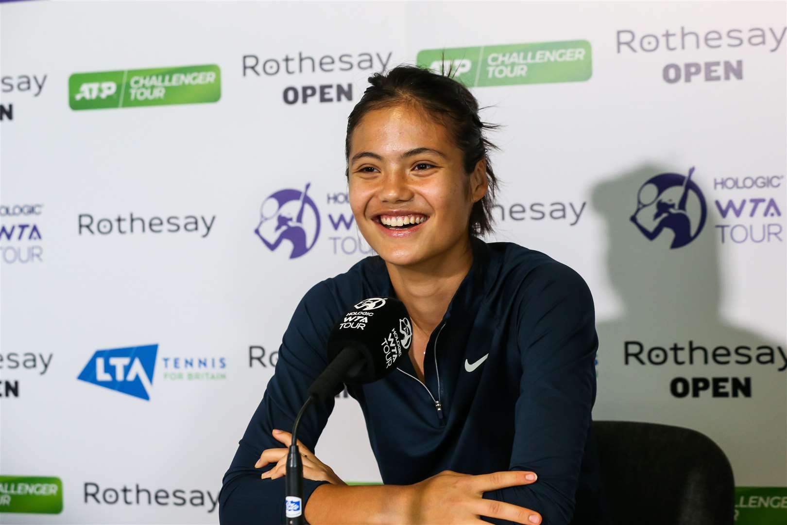Emma Raducanu was glad to be back in the UK for her home Grand Slam - but her smiles didn’t last long after a second-round exit at Wimbledon. Picture: LTA/Getty Images