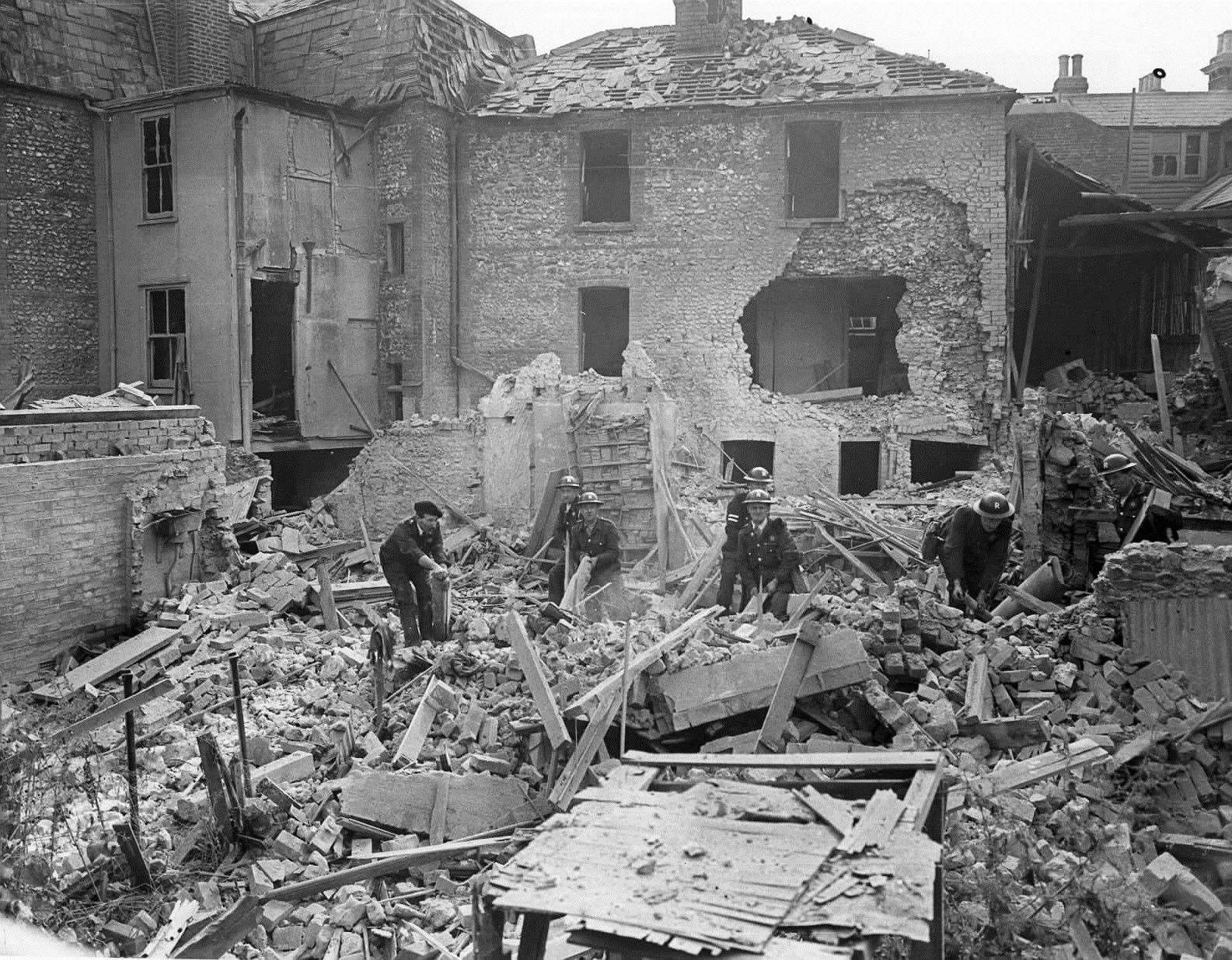 Bomb damage during the Second World War in Dover