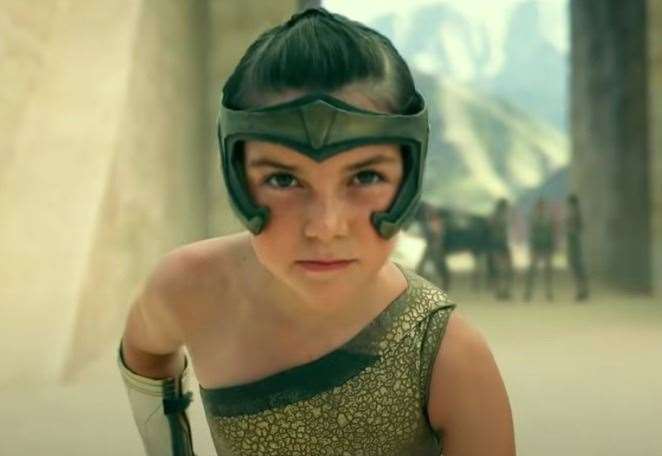 Lilly Aspell played a young Wonder Woman and will be meeting fans at this year's MDC Comic Con in Birchington. Picture: YouTube / Warner Bros.
