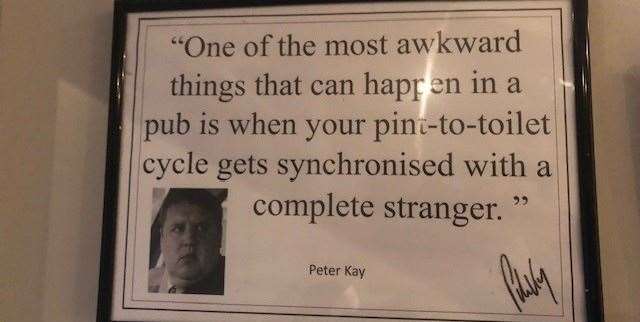I think this saying, from Peter Kay, was taken directly from his stand-up routine
