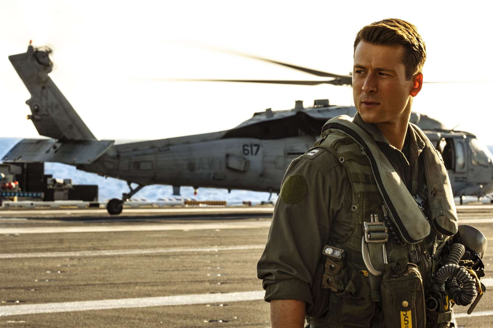Glen Powell as "Hangman" is part of the elite squad. Picture: PA Photo/Paramount Pictures/Scott Garfield