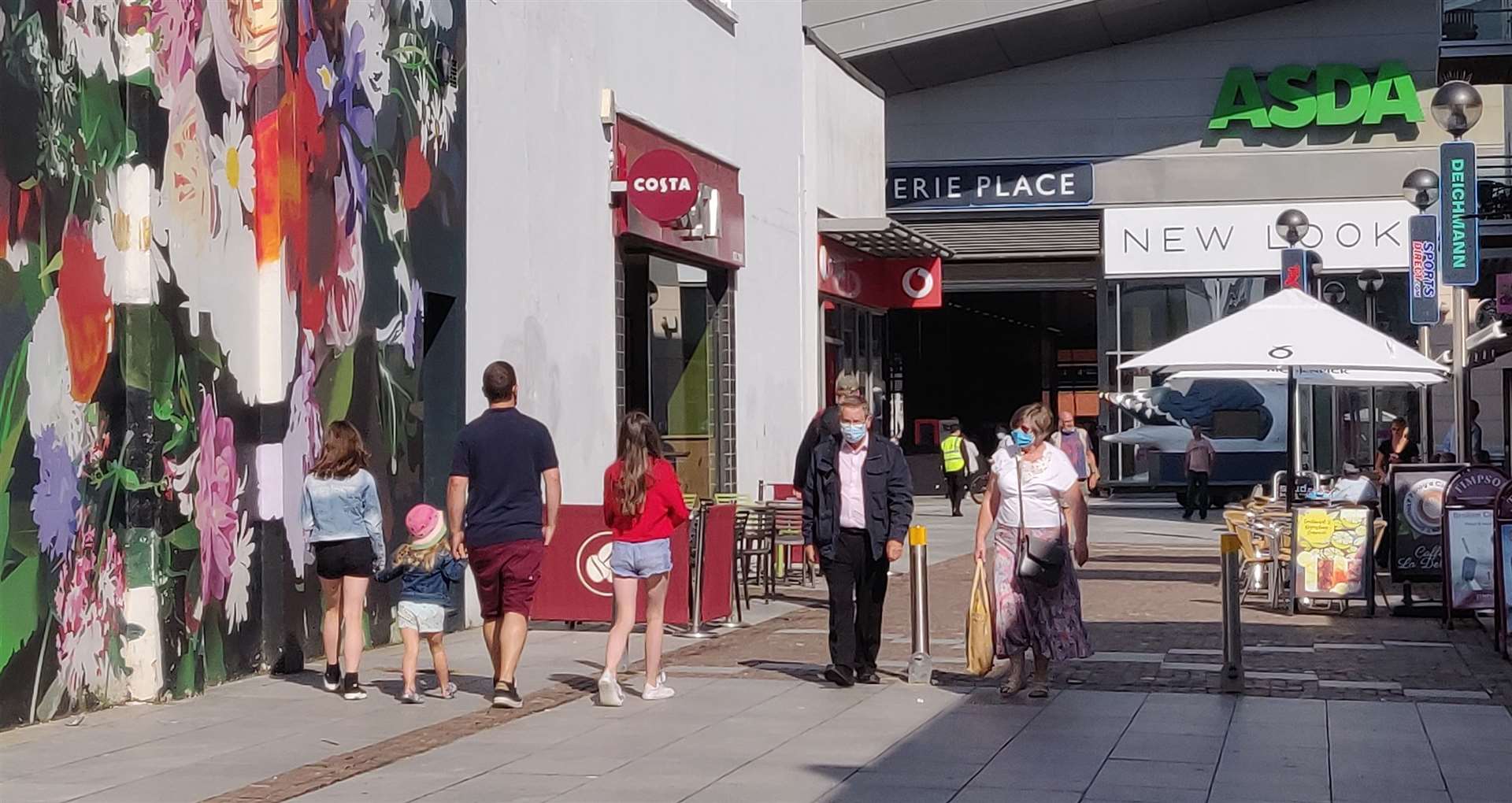 Shoppers in Folkestone earlier this week