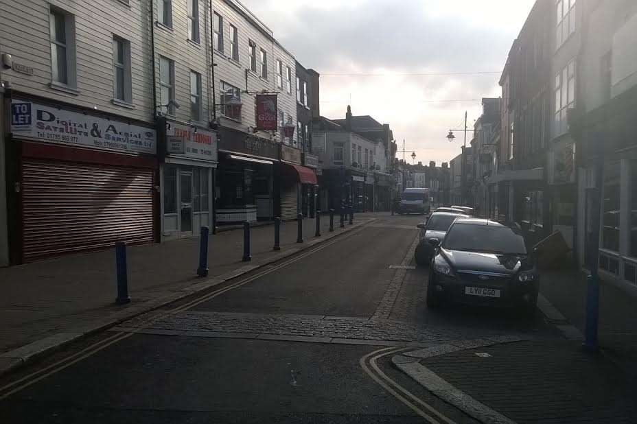 The bleeding girl reportedly walked to Sheerness High Street