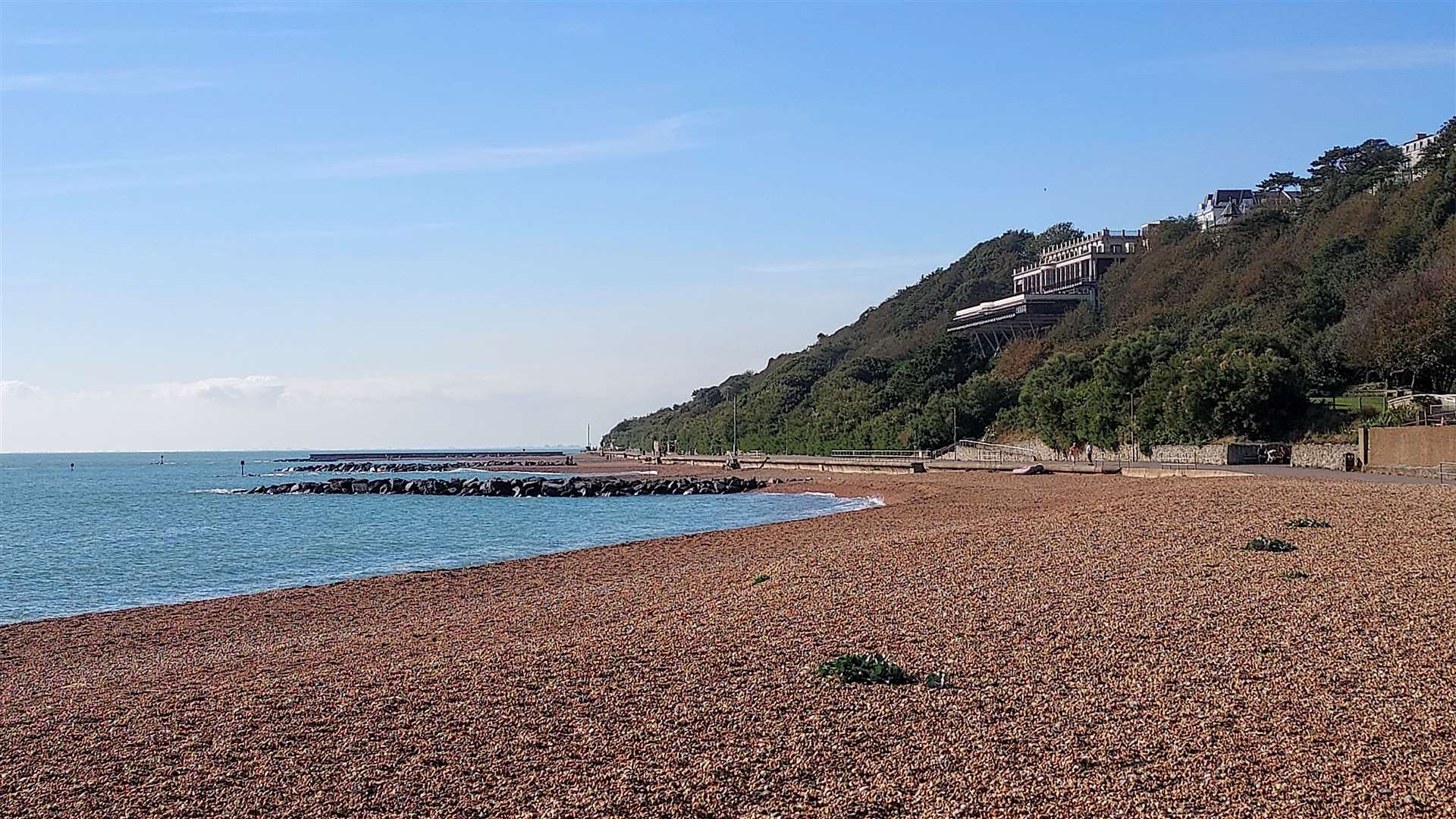 Folkestone beach and the Lower Leas Coastal Park are great places to visit with the family during the summer holidays. Picture: Rhys Griffiths