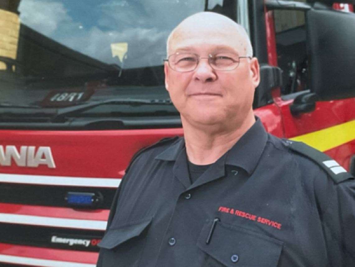 Peter Jones was a firefighter for Sheerness KFRS for more than 20 years. Picture: Suzanne Jones