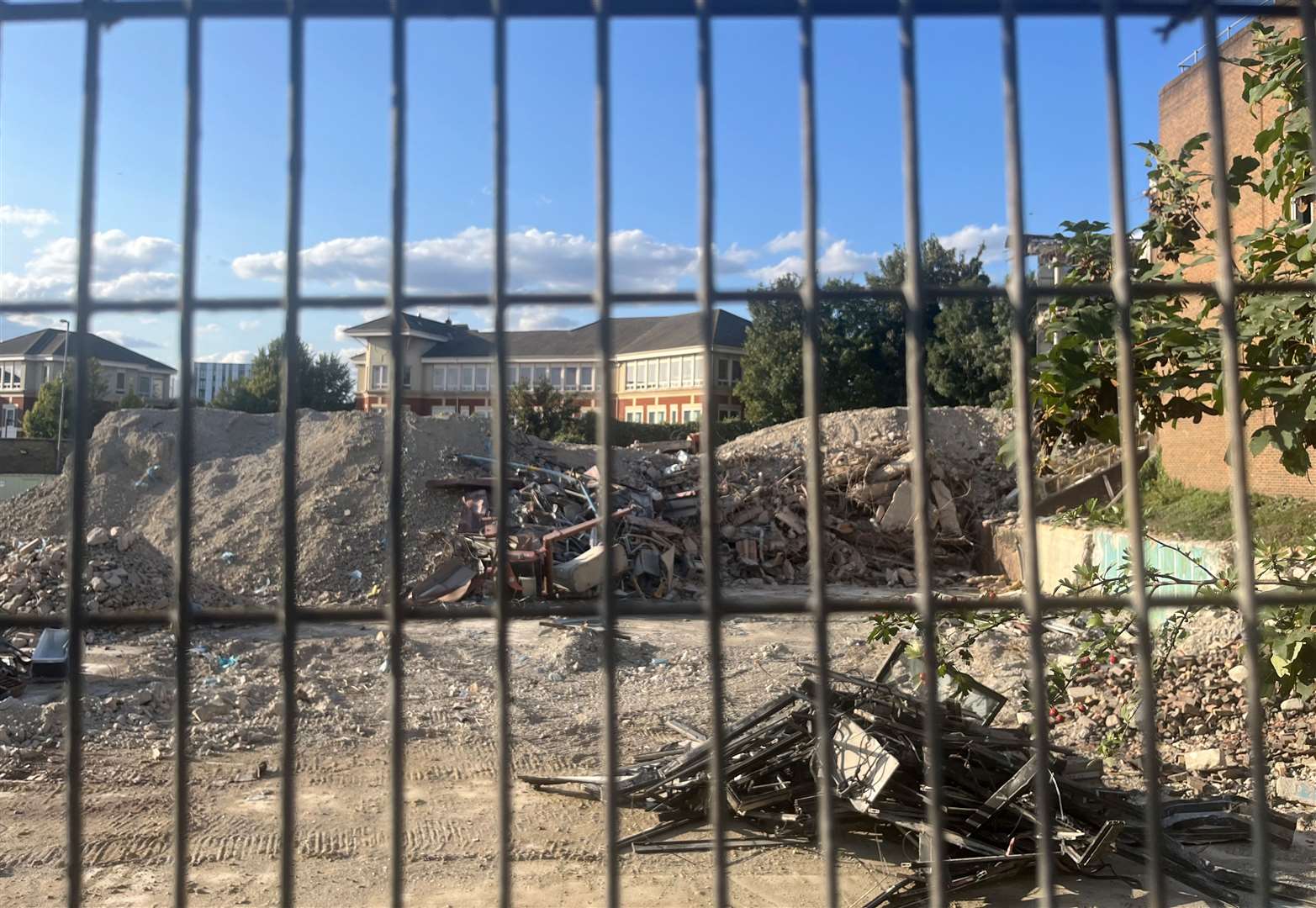 The car park has already been bulldozed