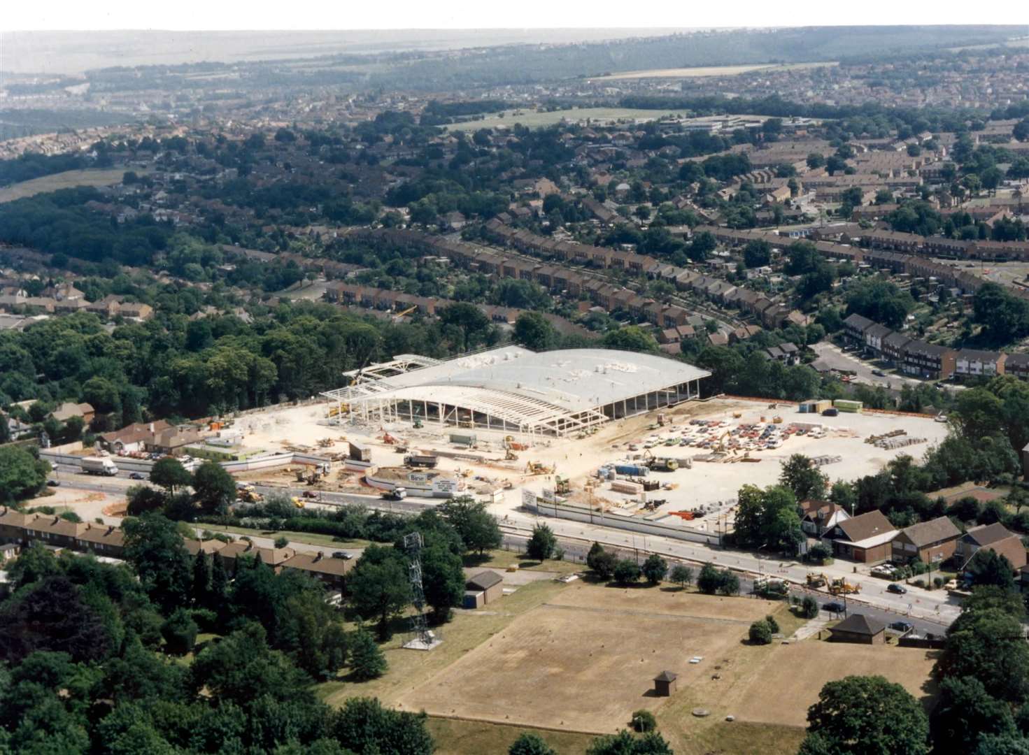 Asda in Chatham being constructed in 1996