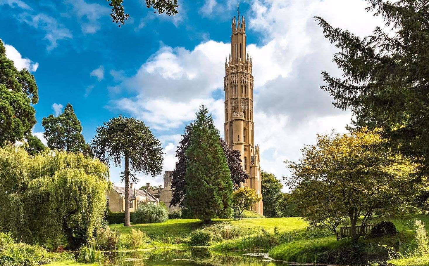 It's not the cheapest place to stay, but Hadlow Tower does have the 'wow' factor