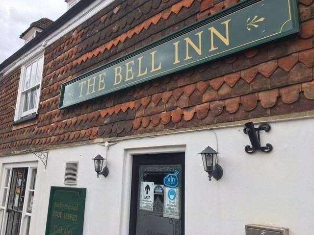 The Bell Inn sits right on the roadside at the centre of Minster-in-Thanet