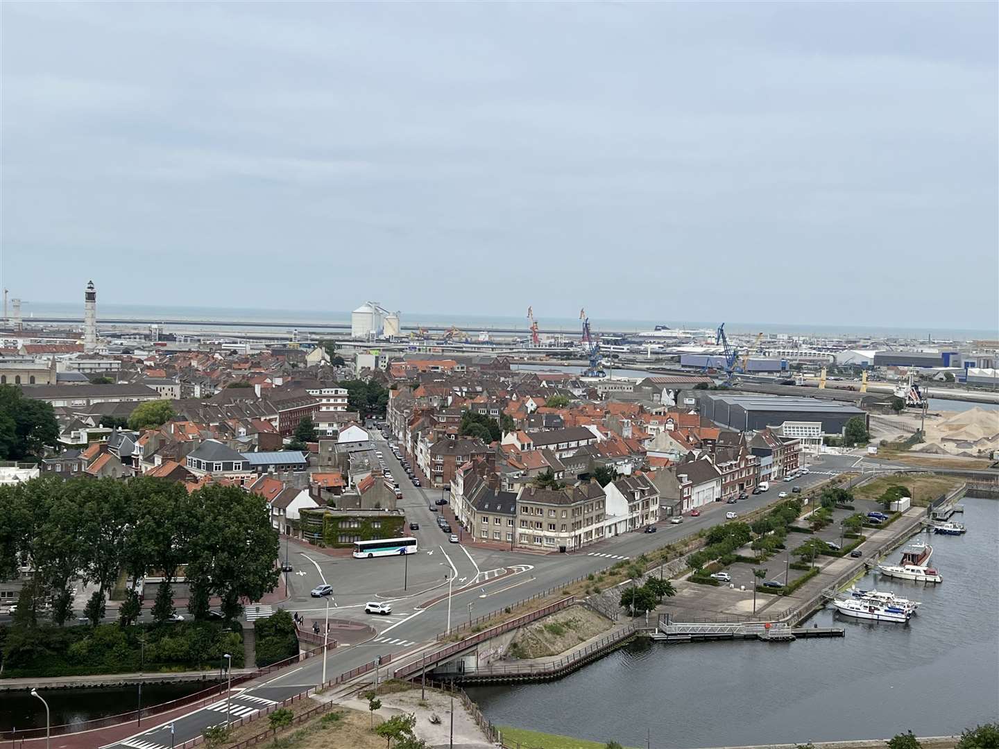 A view from the belfry, overlooking Calais