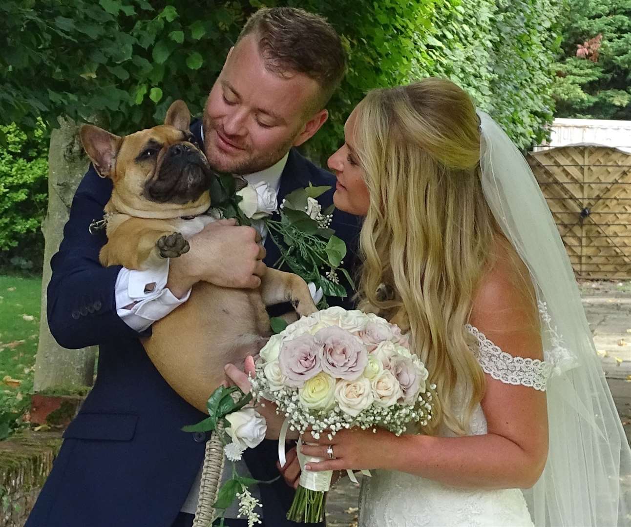 This couple shared their big day with their dog Picture: Furrytail Weddings