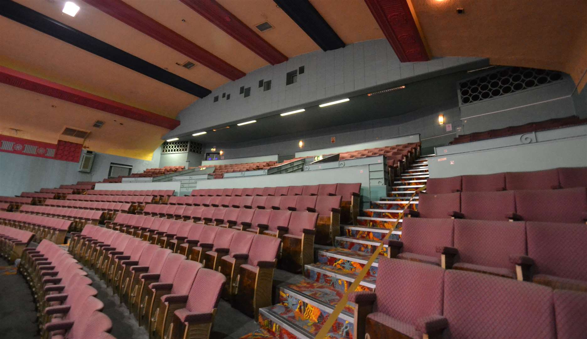 The former cinema seating was still in place when Mecca Bingo closed in 2018. Picture: Steve Salter