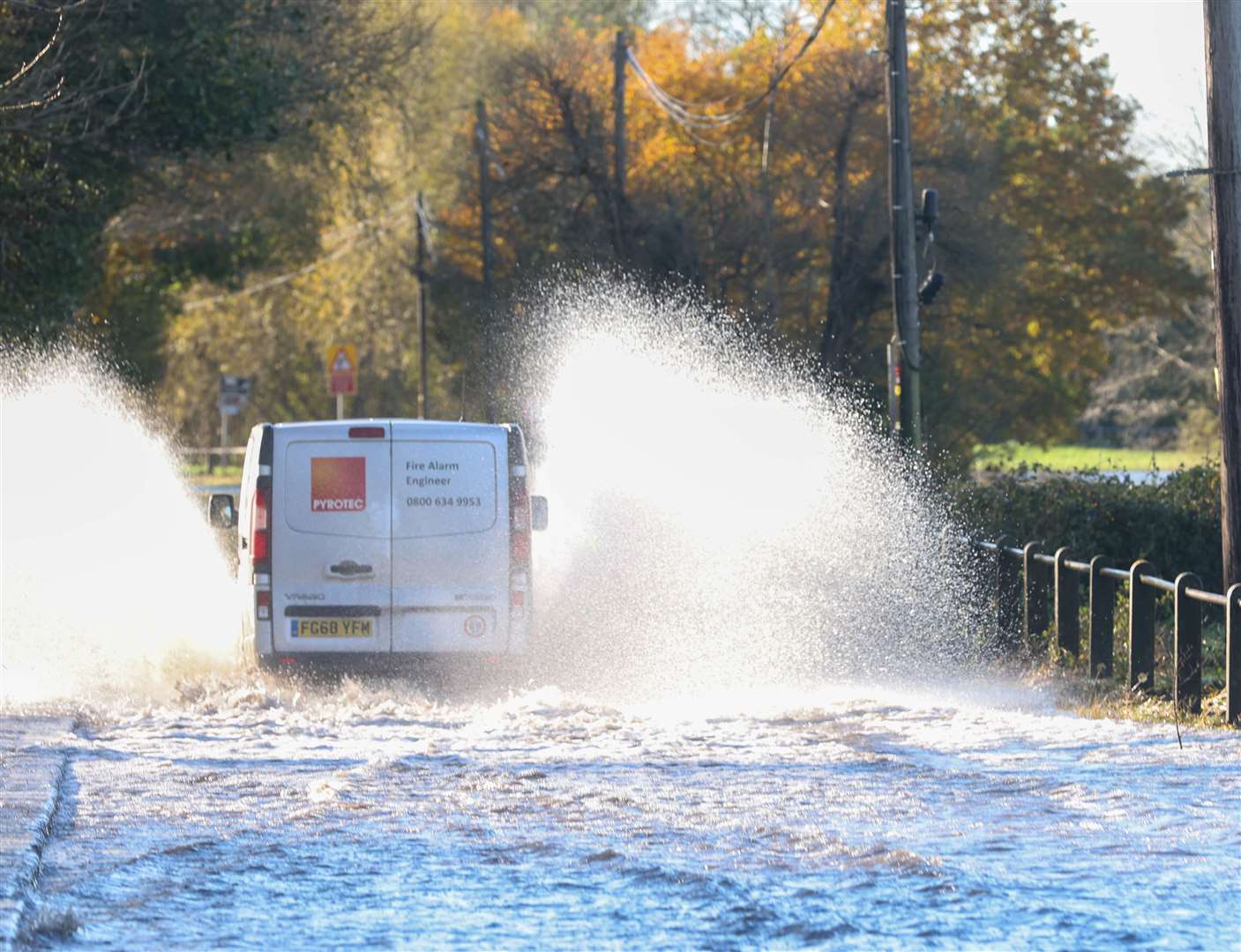 Flooding in Yalding earlier this month Photo: UKNIP