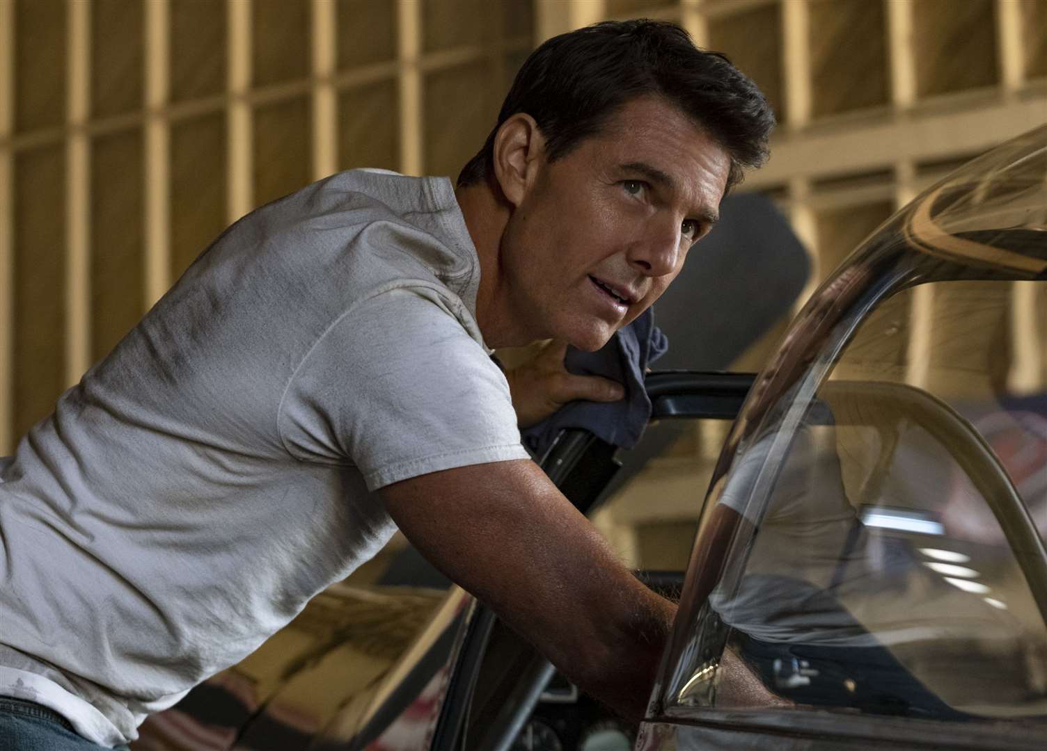 Tom Cruise as Captain Pete "Maverick" Mitchell has some difficult decisions to make. Picture: PA Photo/Paramount Pictures/Scott Garfield