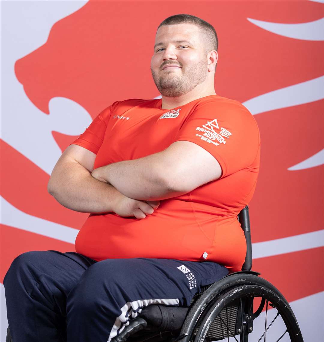 Liam McGarry will make his Commonwealth Games debut in the para powerlifting. Picture: Team England