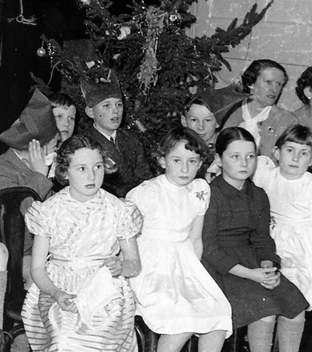 The Odeon function room was the scene of the annual police children's party at Christmas time in 1954. Picture: Countrywide Photographic