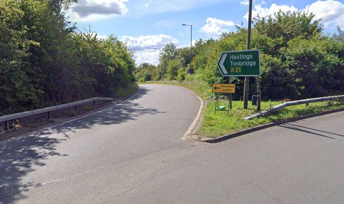 Towards the A21 Tonbridge. Picture: Google Maps