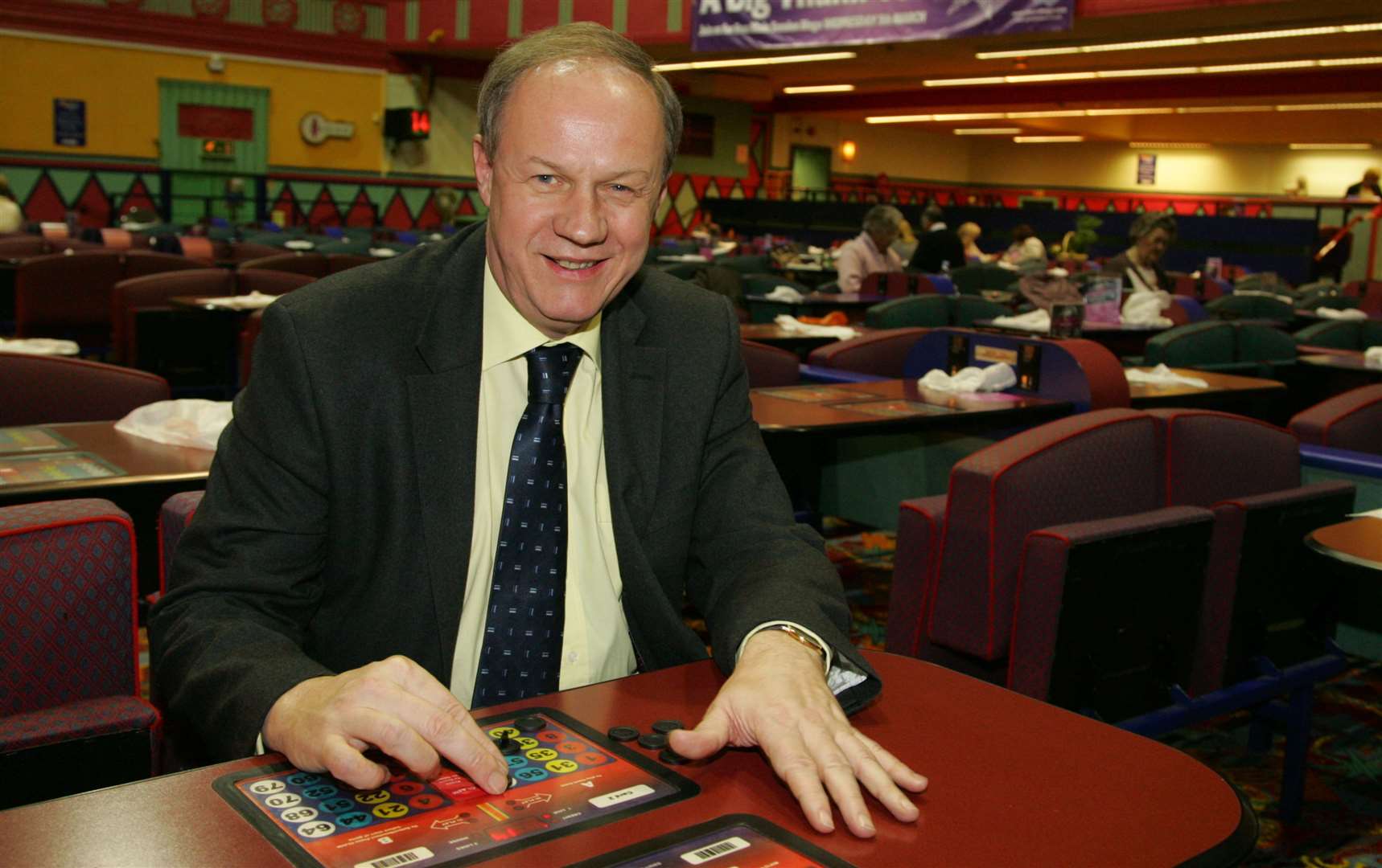 Ashford MP Damian Green inside Mecca Bingo in 2008