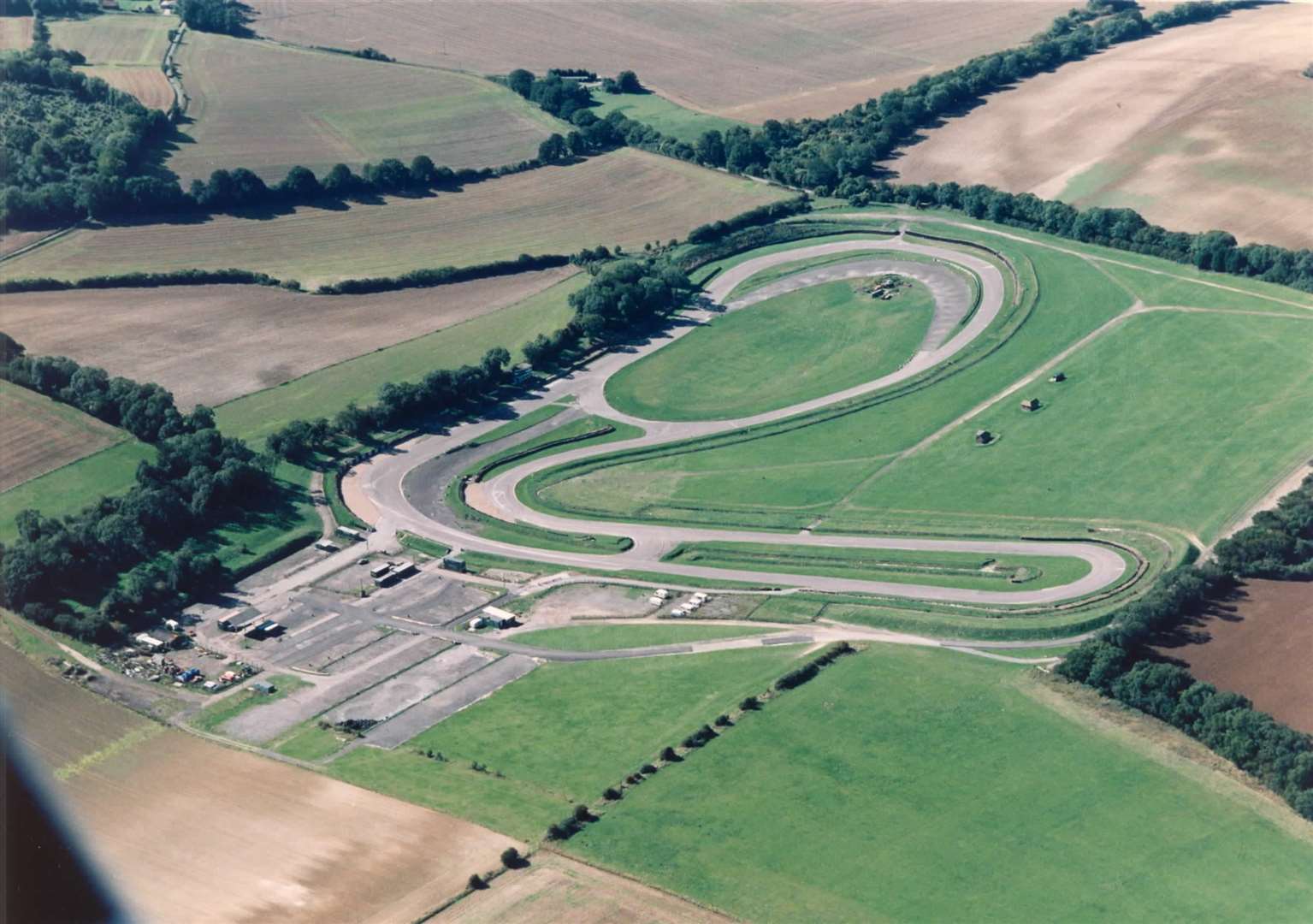 Lydden Hill race circuit - most famous for being the 'home of rallycross' - pictured in 1995. The general look of the circuit has hardly changed since, but two spectator stands, a circuit office and new commentary box have been installed in the years since. Earlier this year, plans were approved by Dover District Council for new state-of-the-art facilities and a new access road off the A2.