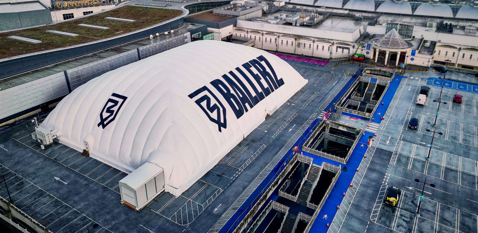 Win a football coaching session with England star Rio Ferdinand at the new Ballerz dome at Bluewater. Picture: Ballerz
