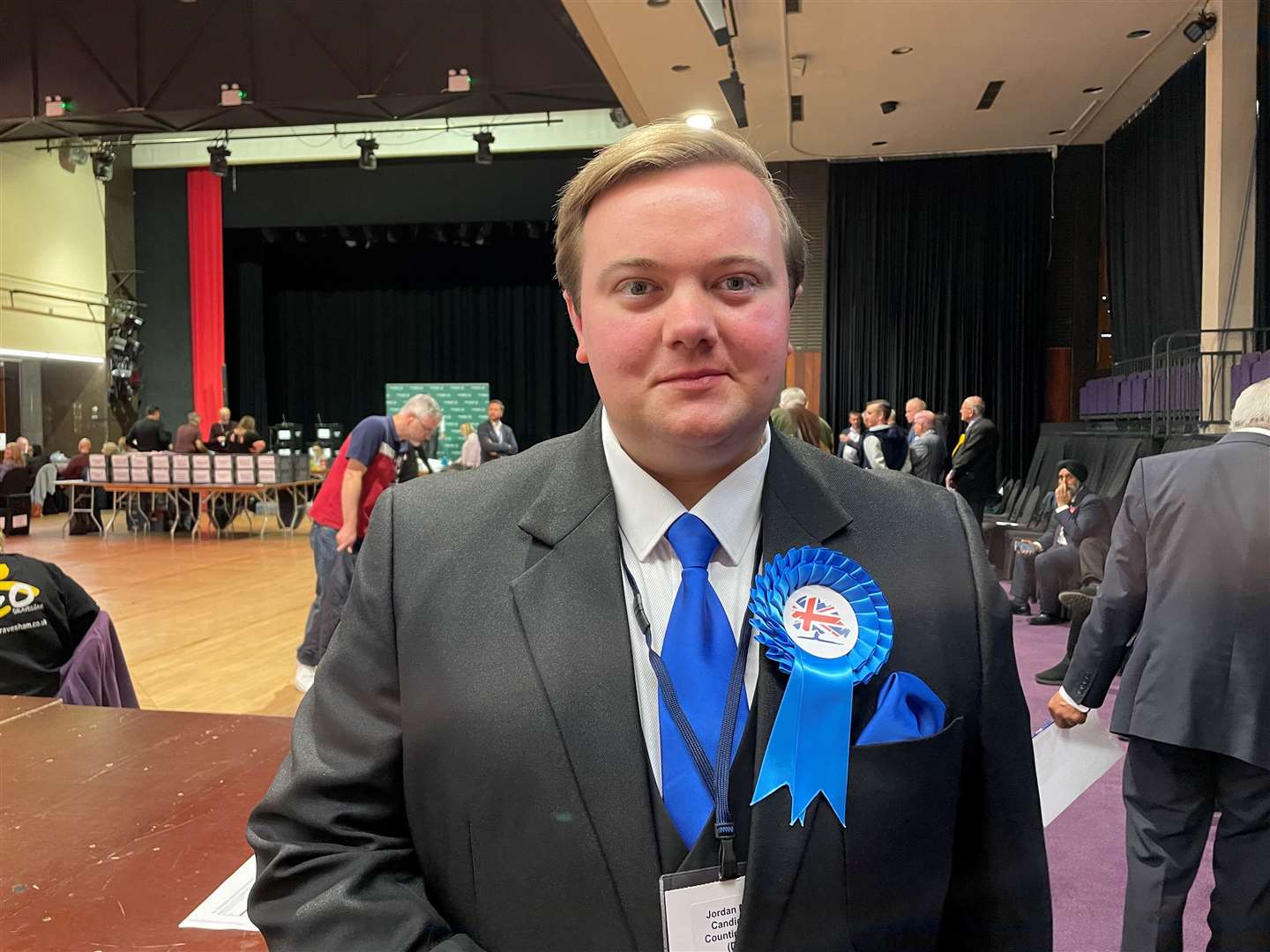 Leader of the opposition Cllr Jordan Meade retained his seat