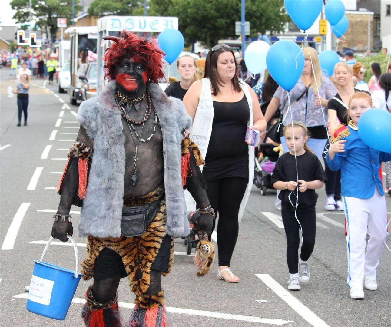 One of the last appearances of a Sheppey Zulu in Sheerness on carnival day in 2015