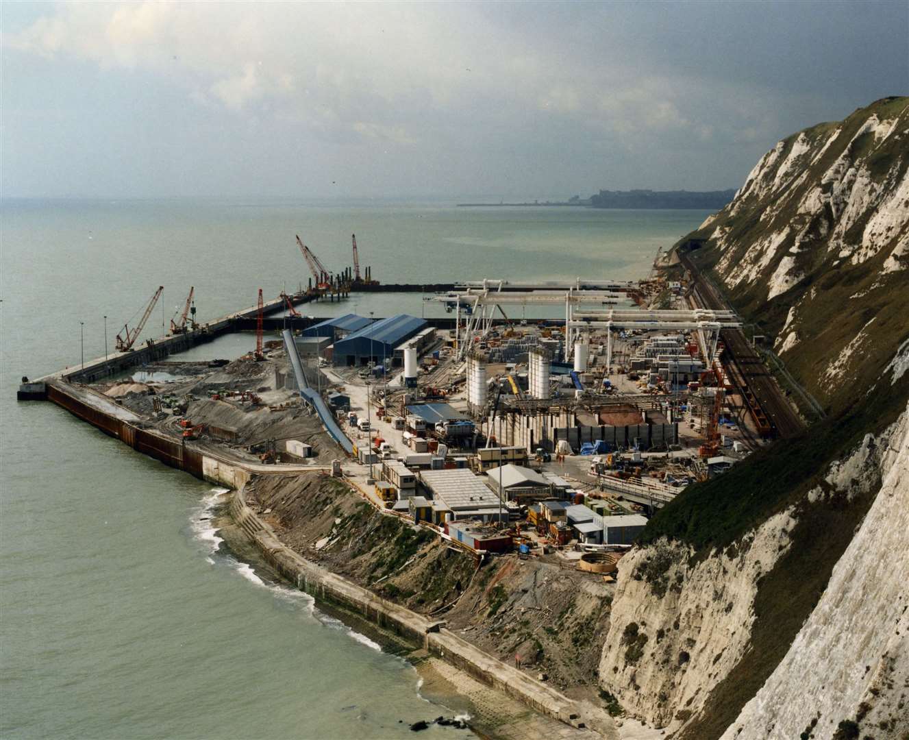 Samphire Hoe starting to take shape during the construction period