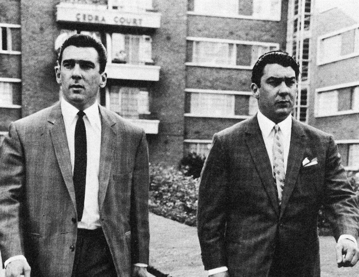 Reg and Ron Kray at the height of their powers in the East End Picture: Daily Express