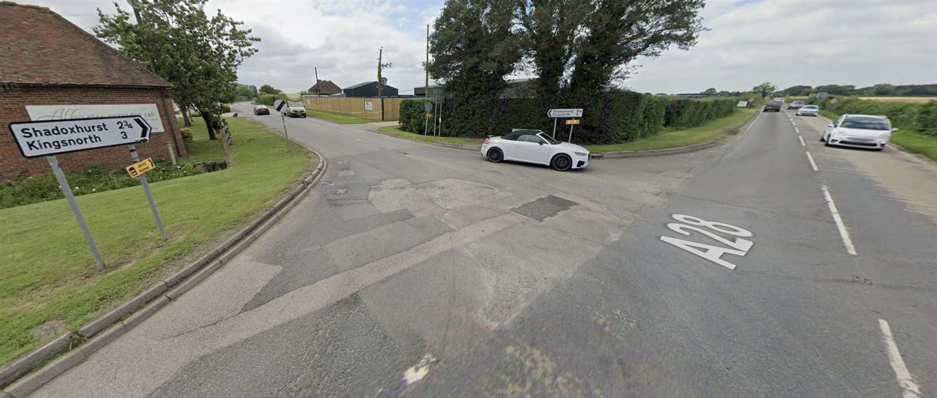 Access to Chilmington Green Road from the A28 will be closed when the new school opens. Picture: Google