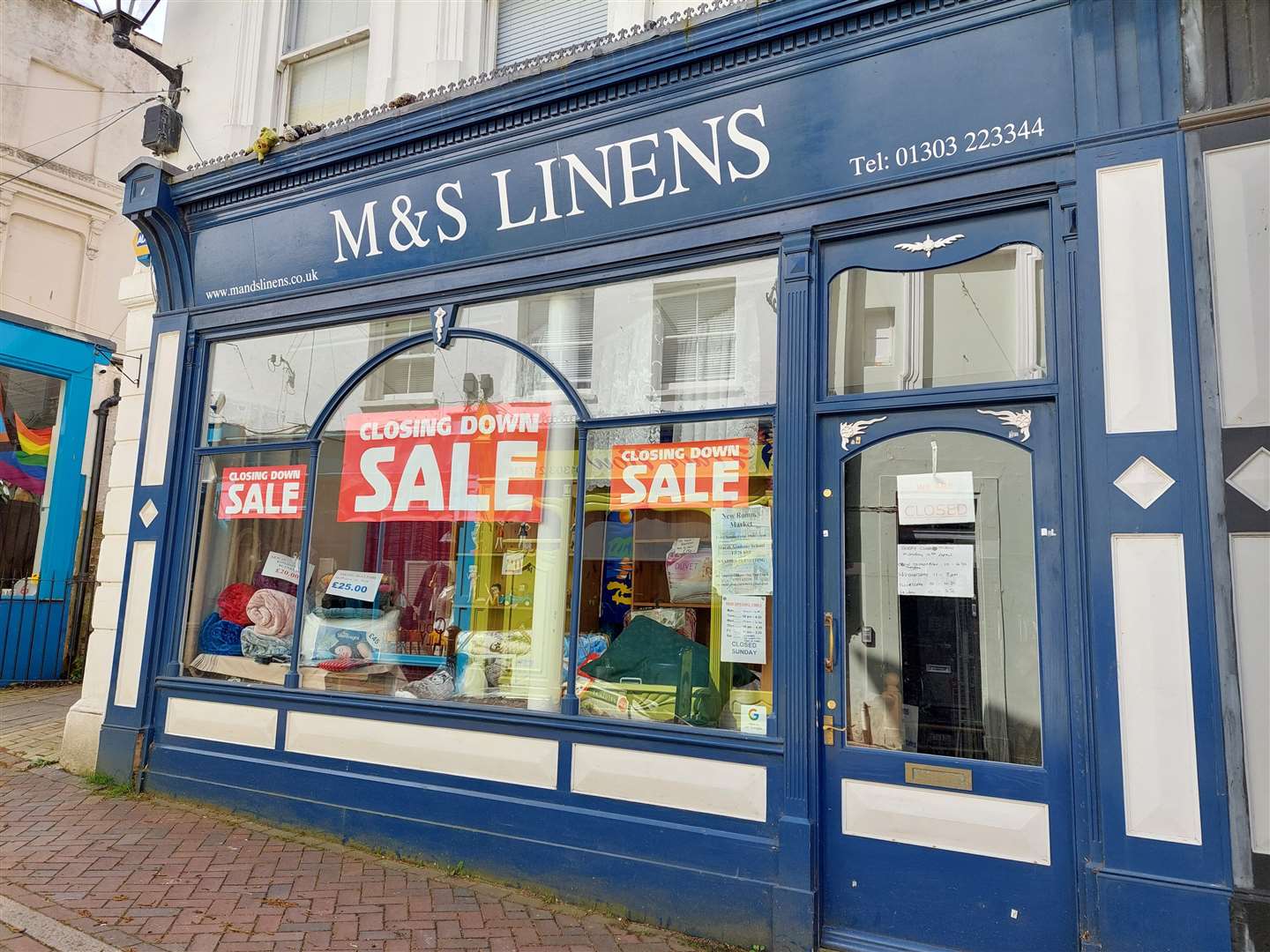 M&S Linens in Church Street, Folkestone is also closing