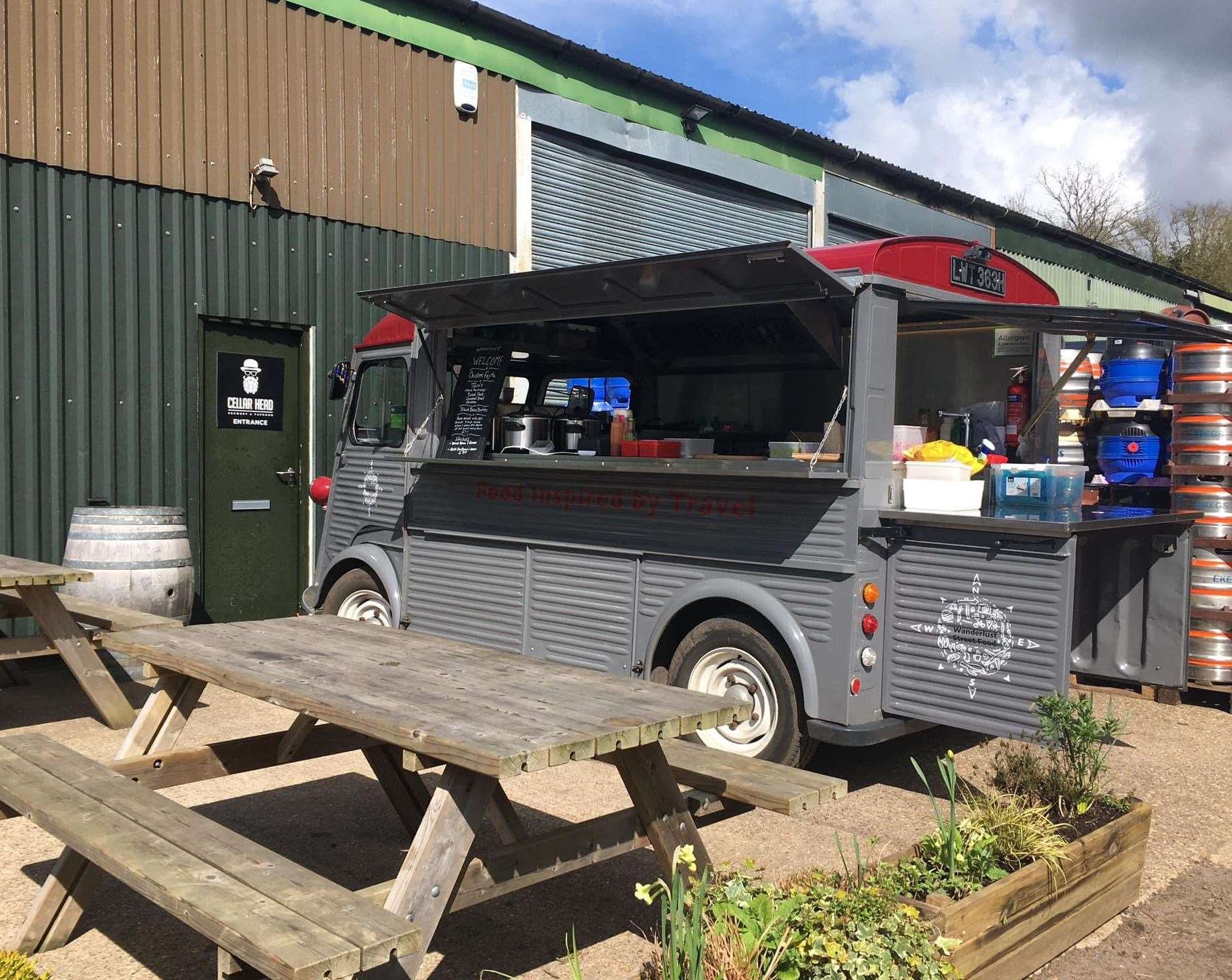 Wanderlust Street Food served customers at the taprooms during the Easter weekend before its closure. Photo: Wanderlust Street Food