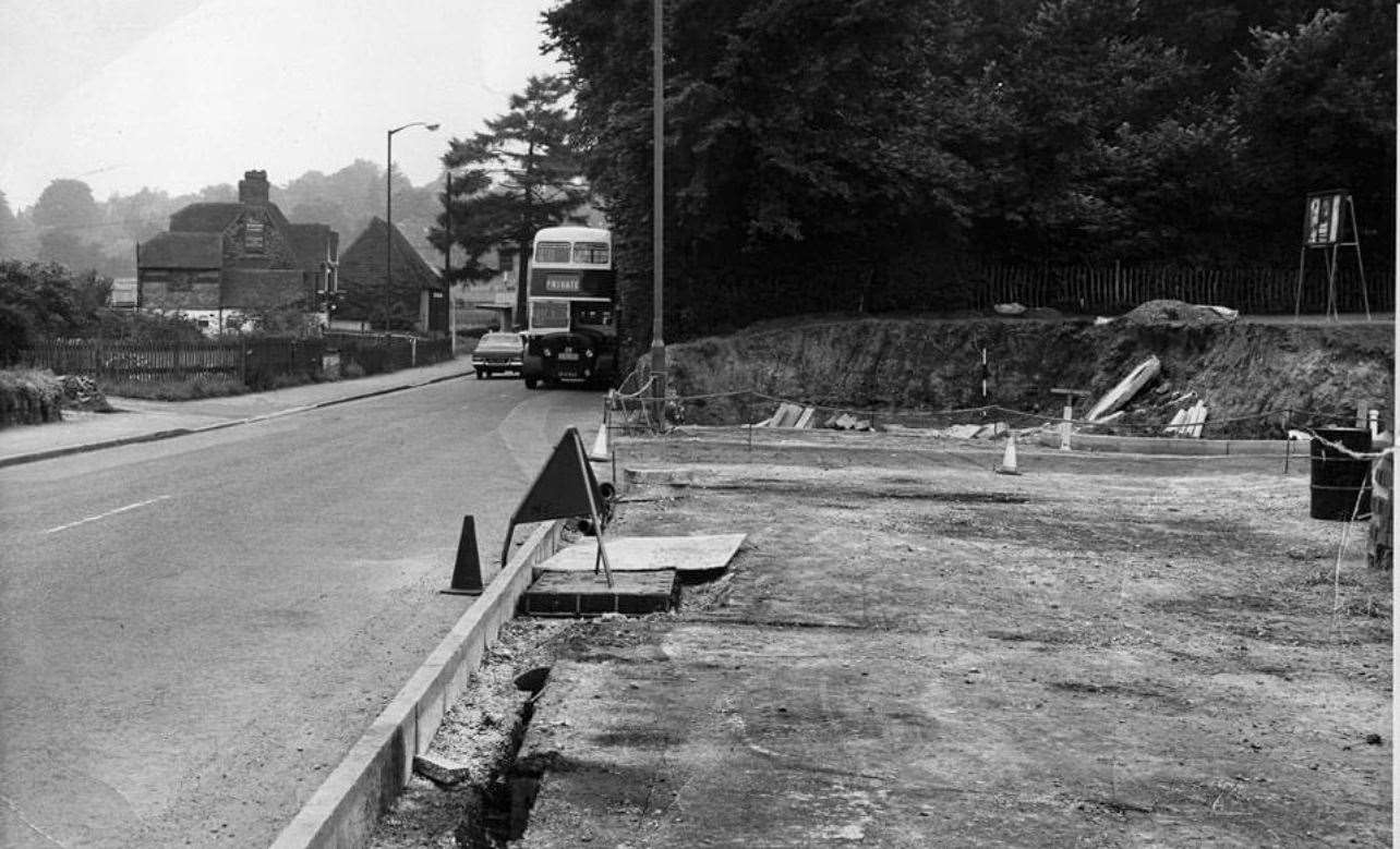 Canterbury Road pictured in 1971 before it was widened. Picture: Steve Salter