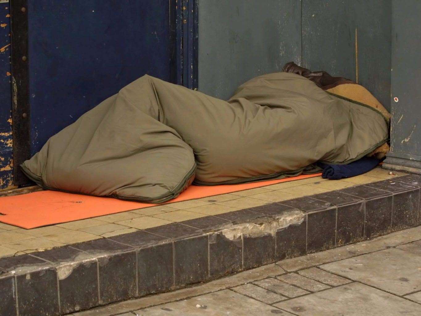 People sleeping rough often have to resort to begging