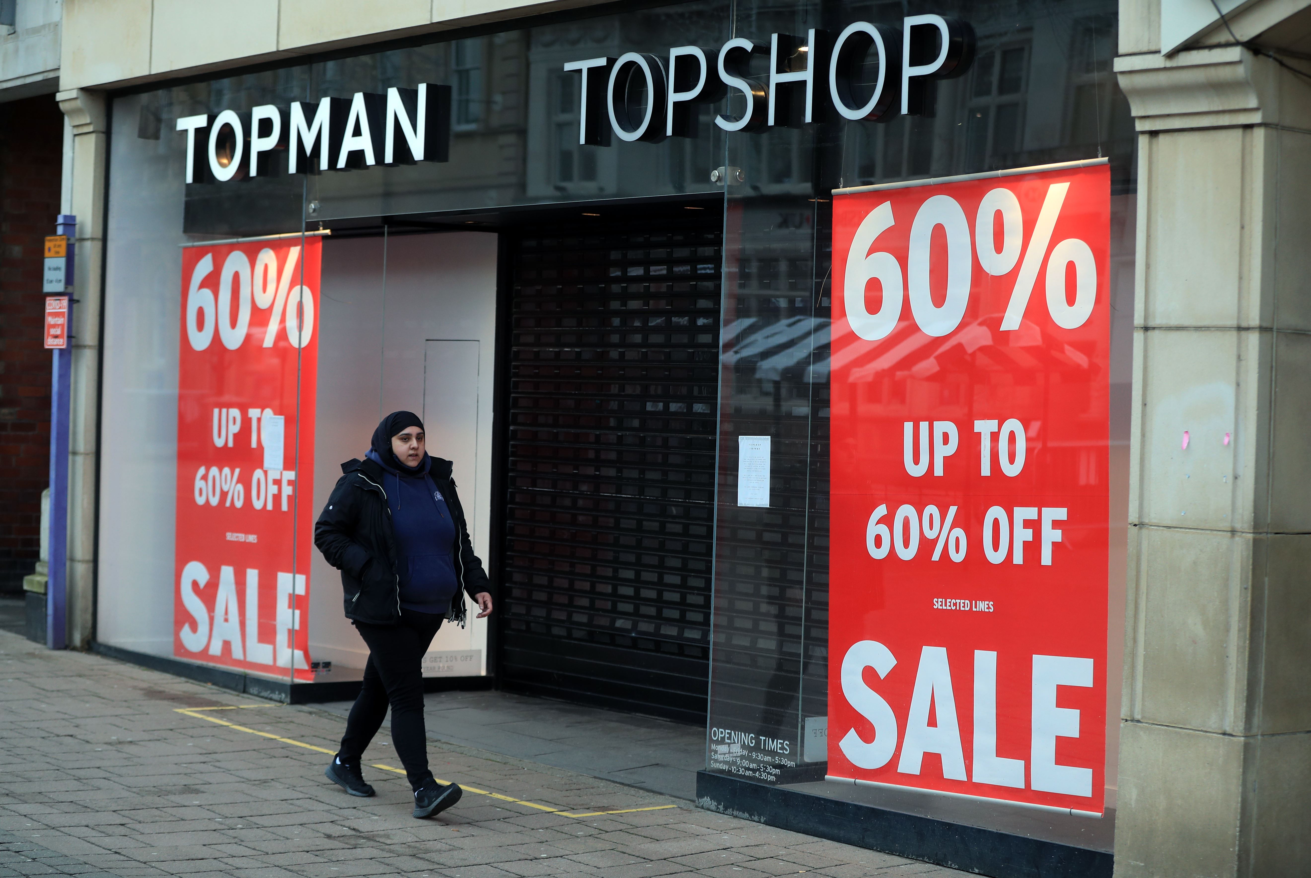 86% of Arcadia stores still empty a year after Topshop owner’s collapse