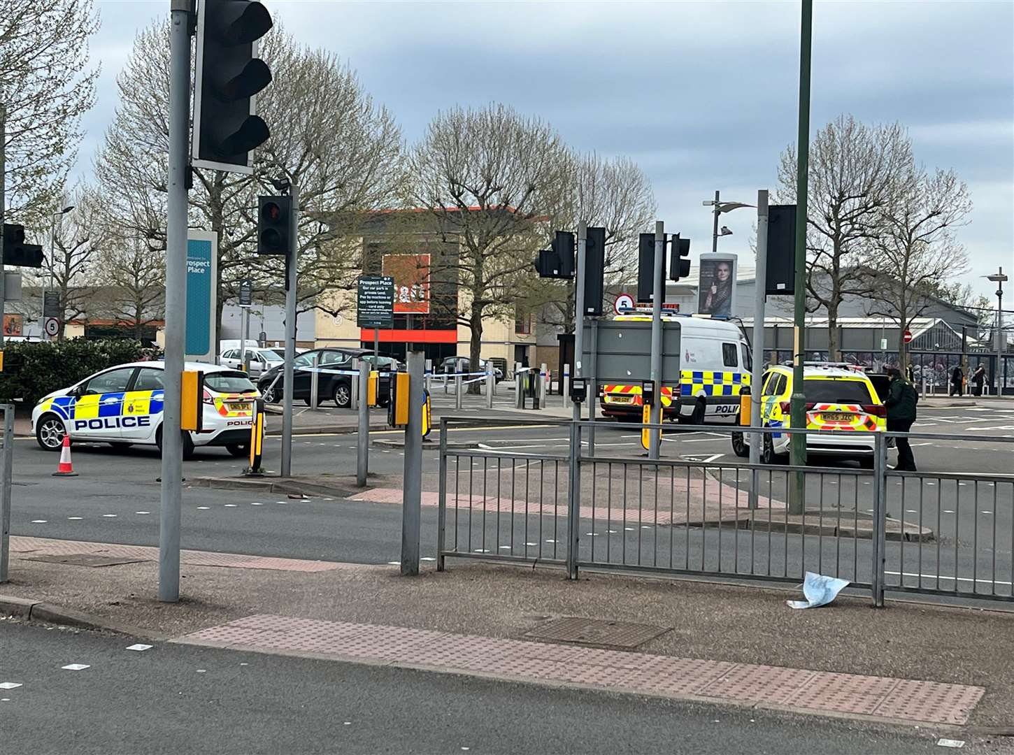 Police presence at Prospect Place, Dartford