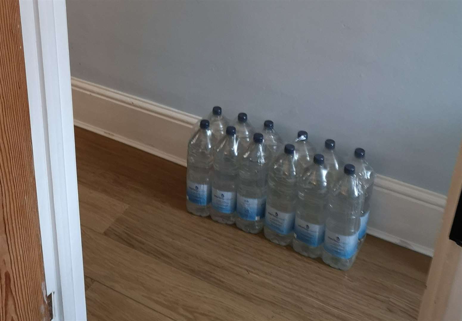 Zoe Burgess in Cliffe Road didn't receive bottled water until this morning. Picture: Zoe Burgess