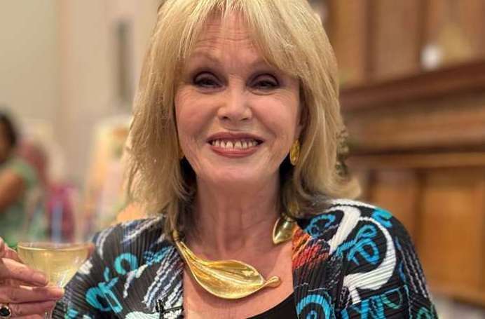 Absolutely Fabulous star Joanna Lumley took a trip to the church last year. Picture: Sue Ferguson