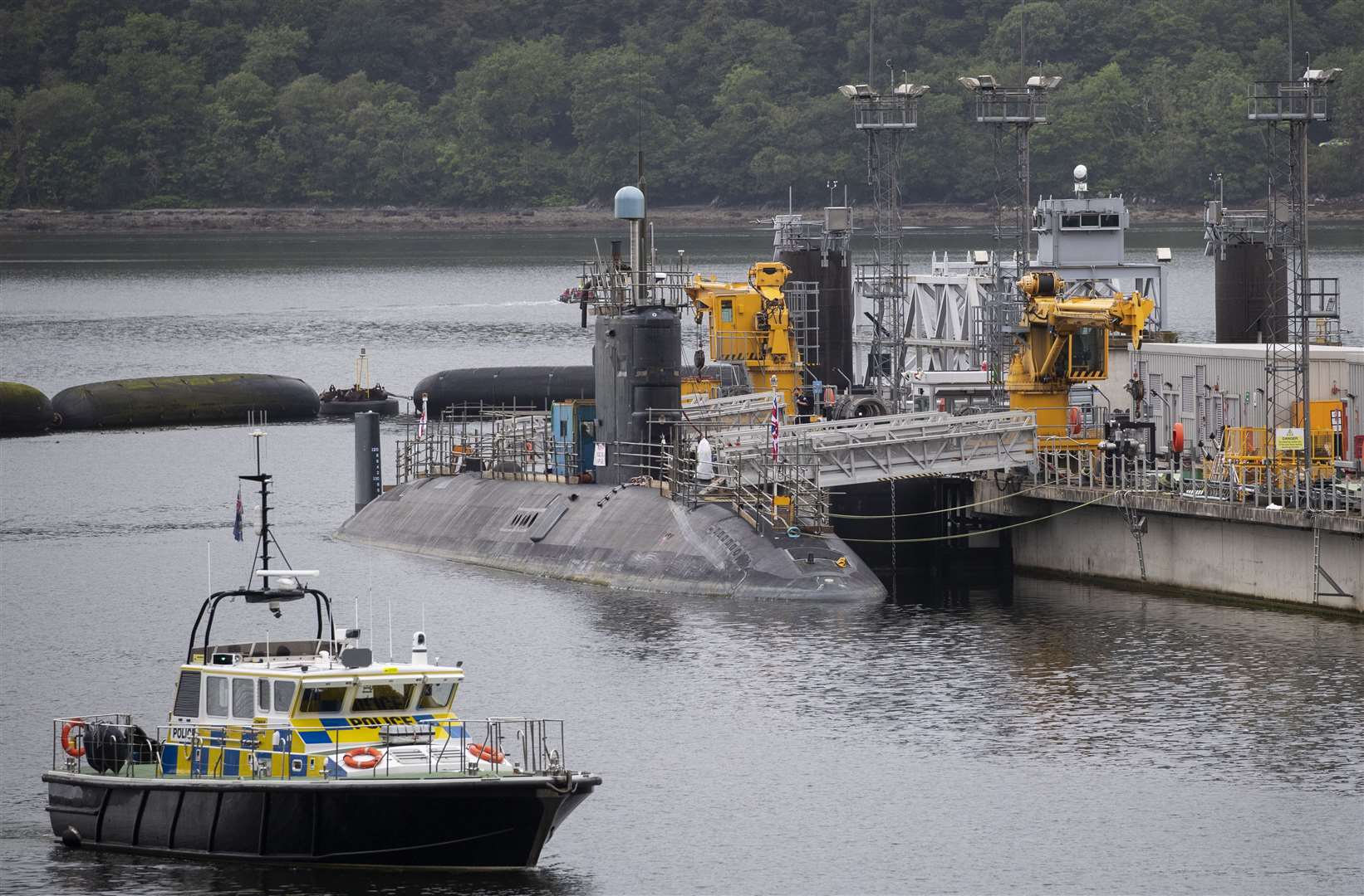 The role of the Faslane naval base was noted (Jane Barlow/PA)