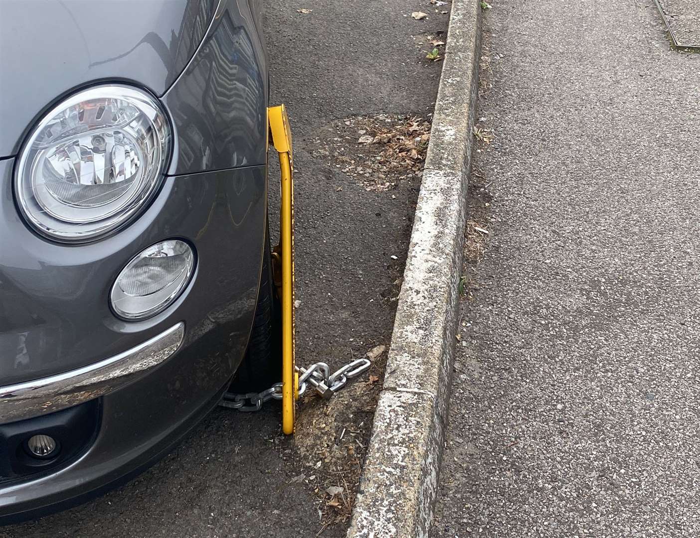 The dealership says the cars are parked on private land. Picture: Max Mannouch