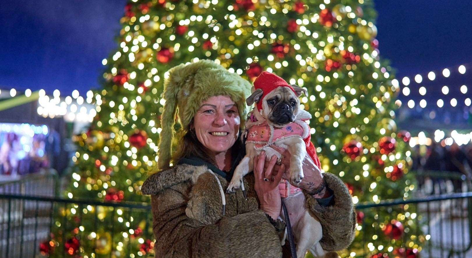 Folkestone’s harbour has been transformed for the festive season. Picture: Sharp Relations