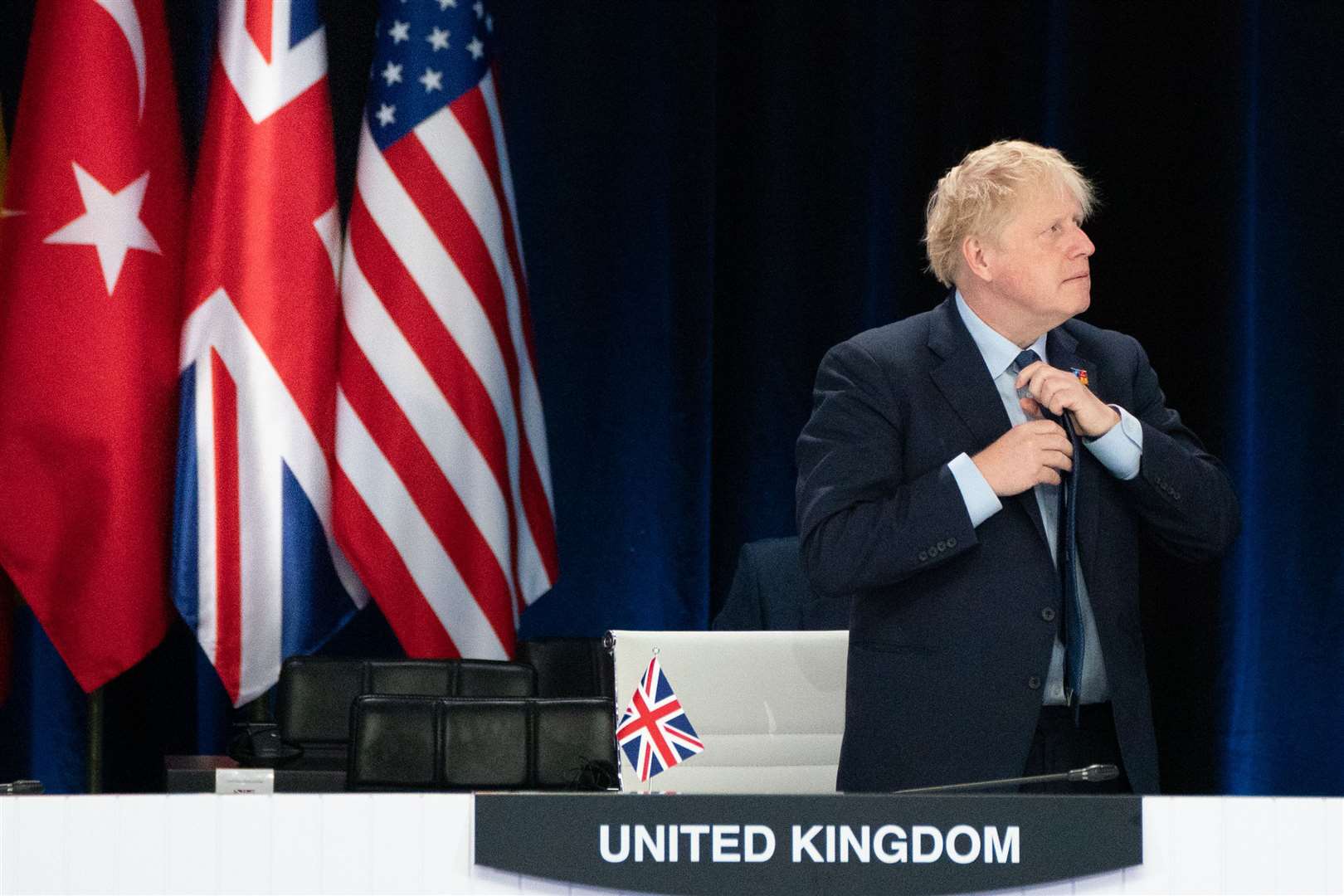 Prime Minister Boris Johnson at the Nato summit in Madrid (Stefan Rousseau/PA)