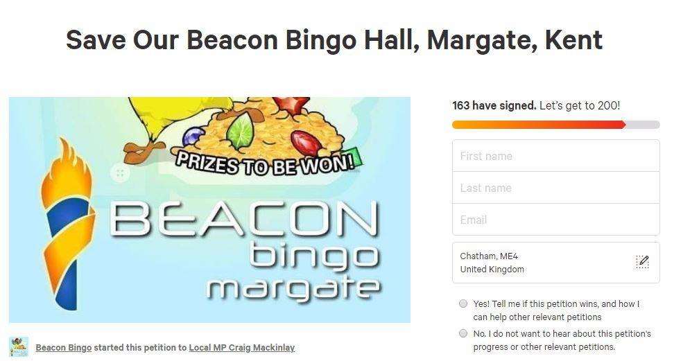 Beacon Bingo in Margate petition to keep venue open (7532319)