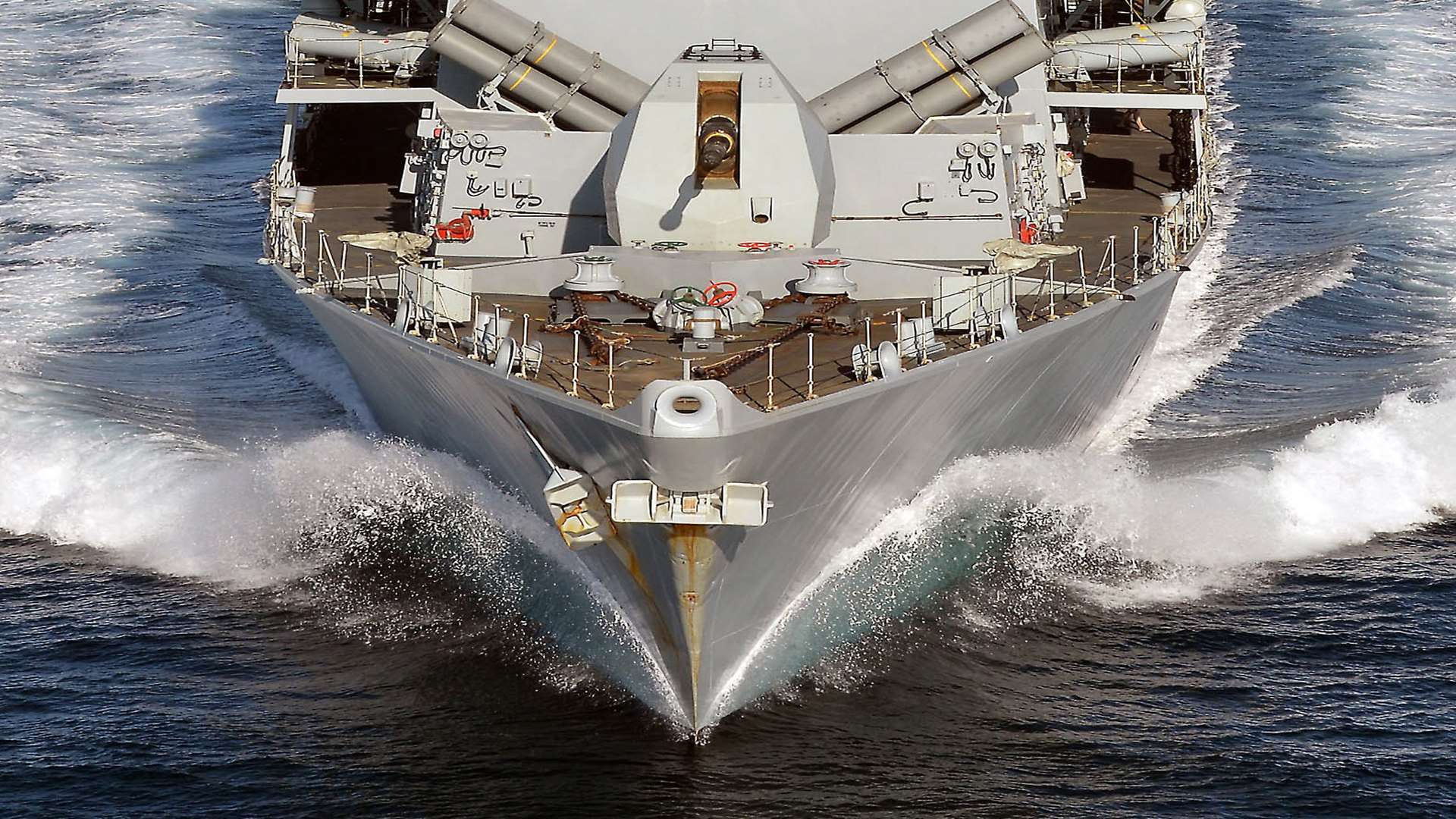 Royal Navy warship HMS Kent intercepted the sub. Library image.